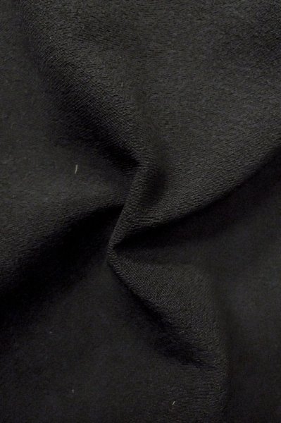 Photo8: P0818Z Vintage Japanese kimono Black MONTSUKI crests for women / Silk. (Grade B) (8)
