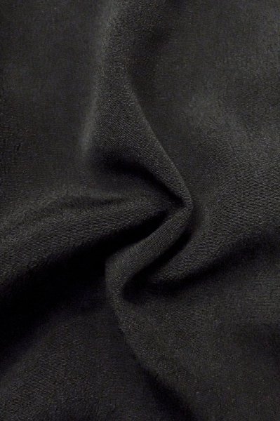Photo11: Mint P0819A Vintage Japanese kimono Black MONTSUKI crests for women / Silk. (Grade A) (11)