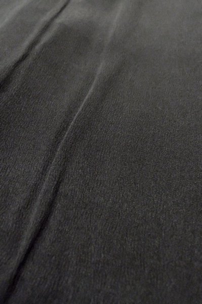 Photo8: P0819B Vintage Japanese kimono Black MONTSUKI crests for women / Silk. (Grade B) (8)