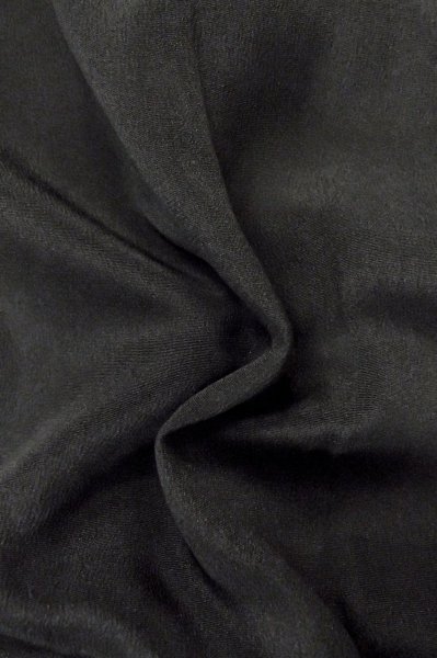 Photo10: P0819B Vintage Japanese kimono Black MONTSUKI crests for women / Silk. (Grade B) (10)