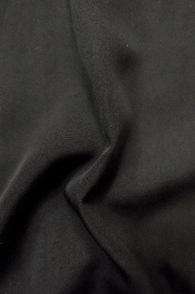 Photo10: P0819C Vintage Japanese kimono Black MONTSUKI crests for women / Silk. (Grade B) (10)