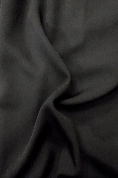Photo11: P0819C Vintage Japanese kimono Black MONTSUKI crests for women / Silk. (Grade B) (11)