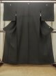 Photo1: Mint P0819D Vintage Japanese kimono Black MONTSUKI crests for women / Silk. (Grade A) (1)