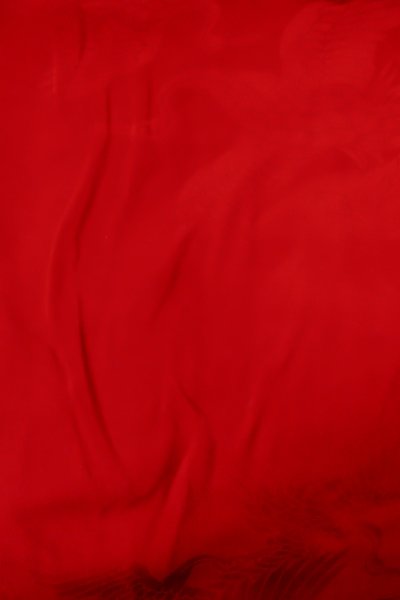 Photo3: P0901A Antique Japanese kimono Red JUBAN undergarment for women / Silk. (Grade C) (3)