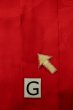 Photo20: P0901A Antique Japanese kimono Red JUBAN undergarment for women / Silk. (Grade C) (20)