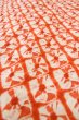 Photo8: P0901B Vintage Japanese kimono Red JUBAN undergarment for women / Silk. Gradation (Grade C) (8)