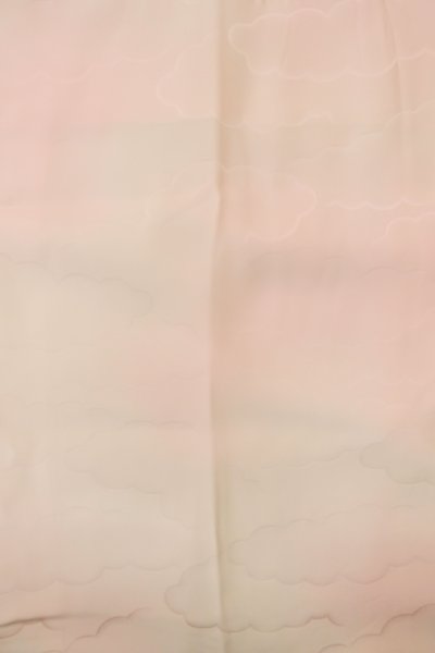 Photo4: P0901C Vintage Japanese kimono Light Pink JUBAN undergarment for women / Silk. Gradation (Grade B) (4)