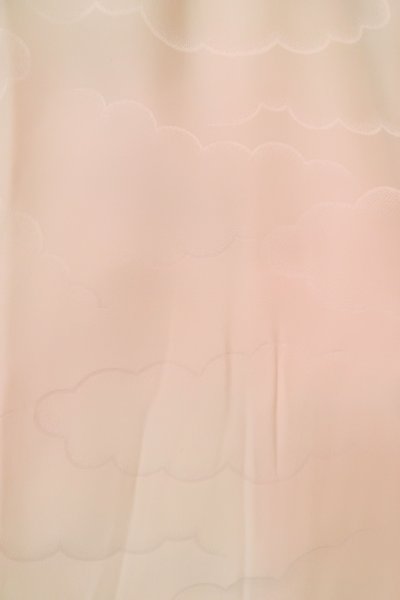 Photo5: P0901C Vintage Japanese kimono Light Pink JUBAN undergarment for women / Silk. Gradation (Grade B) (5)