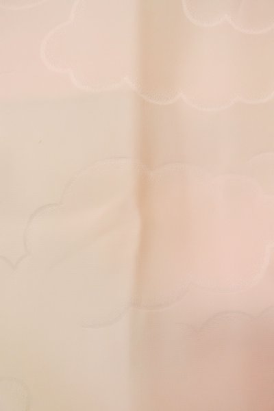 Photo7: P0901C Vintage Japanese kimono Light Pink JUBAN undergarment for women / Silk. Gradation (Grade B) (7)