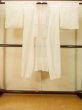 Photo1: P0901D Vintage Japanese kimono White JUBAN undergarment for women / Silk. (Grade B) (1)