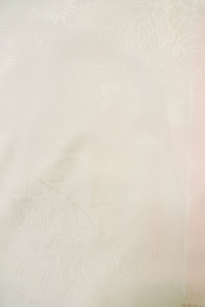 Photo3: P0901E Vintage Japanese kimono Pale Pink JUBAN undergarment for women / Synthetic. (Grade B) (3)
