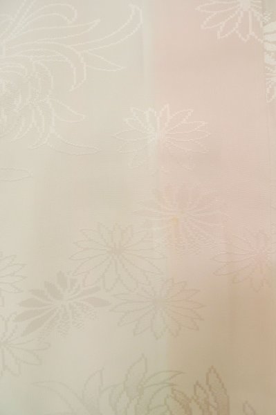 Photo7: P0901E Vintage Japanese kimono Pale Pink JUBAN undergarment for women / Synthetic. (Grade B) (7)