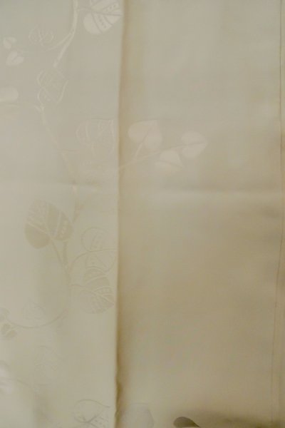 Photo4: Mint P0901F Vintage Japanese kimono Pale Grayish Brown JUBAN undergarment for women / Silk. (Grade A) (4)