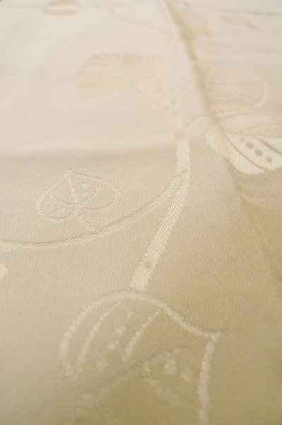 Photo10: Mint P0901F Vintage Japanese kimono Pale Grayish Brown JUBAN undergarment for women / Silk. (Grade A) (10)