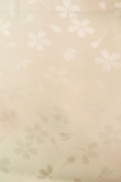Photo6: Mint P0901G Vintage Japanese kimono Pale Pink JUBAN undergarment for women / Silk. Gradation (Grade A) (6)