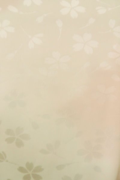 Photo7: Mint P0901G Vintage Japanese kimono Pale Pink JUBAN undergarment for women / Silk. Gradation (Grade A) (7)