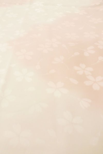 Photo8: Mint P0901G Vintage Japanese kimono Pale Pink JUBAN undergarment for women / Silk. Gradation (Grade A) (8)