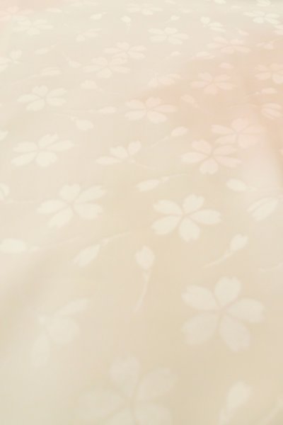 Photo9: Mint P0901G Vintage Japanese kimono Pale Pink JUBAN undergarment for women / Silk. Gradation (Grade A) (9)