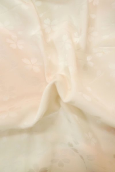 Photo11: Mint P0901G Vintage Japanese kimono Pale Pink JUBAN undergarment for women / Silk. Gradation (Grade A) (11)
