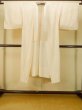 Photo1: Mint P0901H Vintage Japanese kimono White JUBAN undergarment for women / Silk. Line, Clamp and tie dyed patterns (Grade A+) (1)