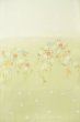 Photo4: P0901I Vintage Japanese kimono Light Teal JUBAN undergarment for women / Silk. SAKURA cherry blossom (Grade B) (4)