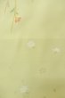 Photo6: P0901I Vintage Japanese kimono Light Teal JUBAN undergarment for women / Silk. SAKURA cherry blossom (Grade B) (6)