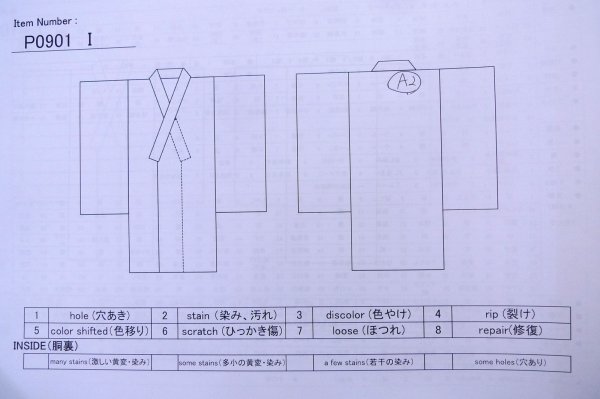 Photo13: P0901I Vintage Japanese kimono Light Teal JUBAN undergarment for women / Silk. SAKURA cherry blossom (Grade B) (13)