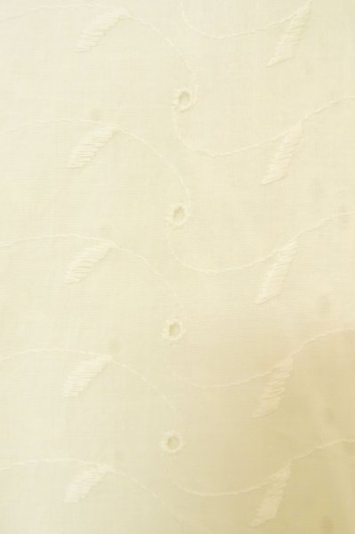 Photo6: P0901J Vintage Japanese kimono White JUBAN undergarment for women / Cotton. Abstract pattern, Lace fabric (Grade B) (6)