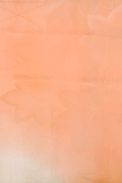 Photo3: P0901K Vintage Japanese kimono Pale Coral JUBAN undergarment for women / Silk. (Grade C) (3)