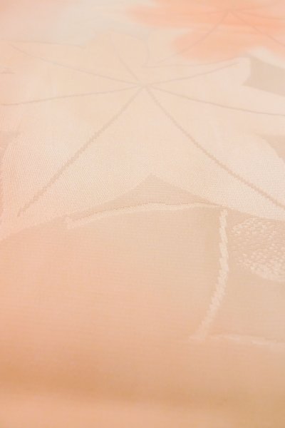Photo9: P0901K Vintage Japanese kimono Pale Coral JUBAN undergarment for women / Silk. (Grade C) (9)