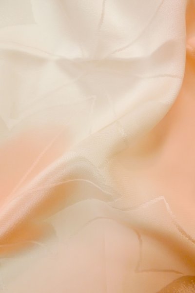 Photo11: P0901K Vintage Japanese kimono Pale Coral JUBAN undergarment for women / Silk. (Grade C) (11)