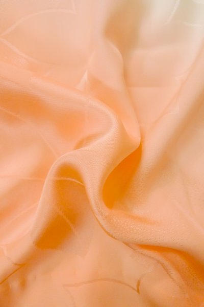 Photo12: P0901K Vintage Japanese kimono Pale Coral JUBAN undergarment for women / Silk. (Grade C) (12)