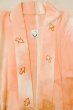 Photo16: P0901K Vintage Japanese kimono Pale Coral JUBAN undergarment for women / Silk. (Grade C) (16)