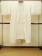Photo1: P0901L Vintage Japanese kimono White JUBAN undergarment for women / Silk., There is and impression of use. (Grade C) (1)