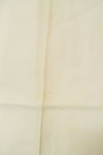 Photo4: P0901L Vintage Japanese kimono White JUBAN undergarment for women / Silk., There is and impression of use. (Grade C) (4)
