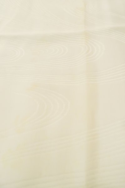Photo10: P0901L Vintage Japanese kimono White JUBAN undergarment for women / Silk., There is and impression of use. (Grade C) (10)