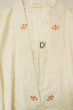 Photo17: P0901L Vintage Japanese kimono White JUBAN undergarment for women / Silk., There is and impression of use. (Grade C) (17)