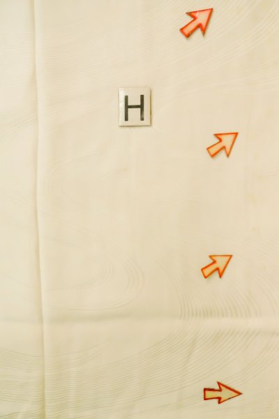 Photo21: P0901L Vintage Japanese kimono White JUBAN undergarment for women / Silk., There is and impression of use. (Grade C) (21)