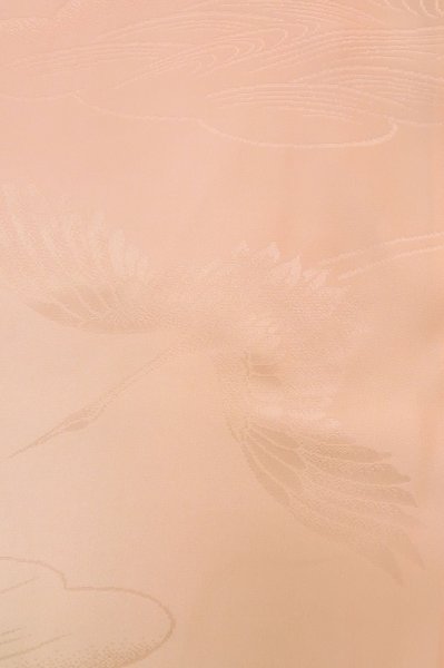 Photo5: P0901O Vintage Japanese kimono Light Pink JUBAN undergarment for women / Silk., There is and impression of use. (Grade C) (5)