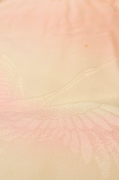 Photo10: P0901O Vintage Japanese kimono Light Pink JUBAN undergarment for women / Silk., There is and impression of use. (Grade C) (10)