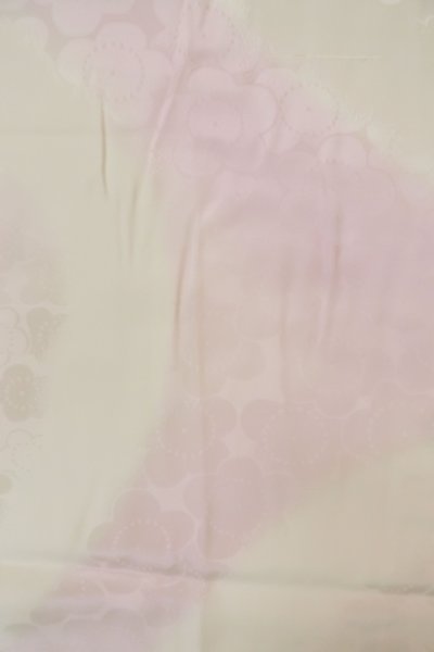 Photo3: P0901S Vintage Japanese kimono Pale Light Purple JUBAN undergarment for women / Silk. (Grade C) (3)