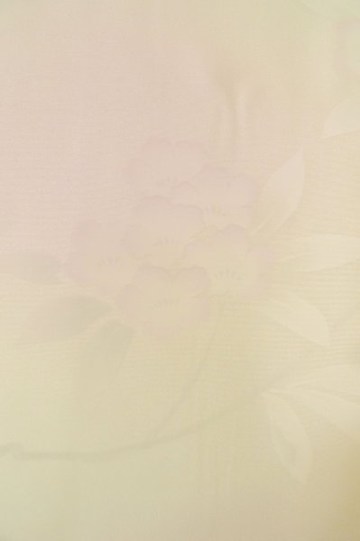 Photo6: P0901U Vintage Japanese kimono Pale Wisteria JUBAN undergarment for women / Silk. SAKURA cherry blossom (Grade B) (6)