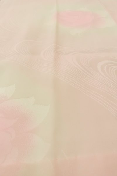 Photo8: P0901W Vintage Japanese kimono Pale Pink JUBAN undergarment for women / Silk., More damages (Grade B) (8)
