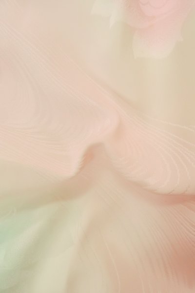Photo11: P0901W Vintage Japanese kimono Pale Pink JUBAN undergarment for women / Silk., More damages (Grade B) (11)