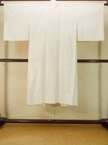 Photo2: P0901X Vintage Japanese kimono White JUBAN undergarment for women / Synthetic. (Grade B) (2)
