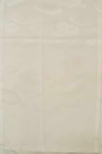 Photo4: P0901X Vintage Japanese kimono White JUBAN undergarment for women / Synthetic. (Grade B) (4)