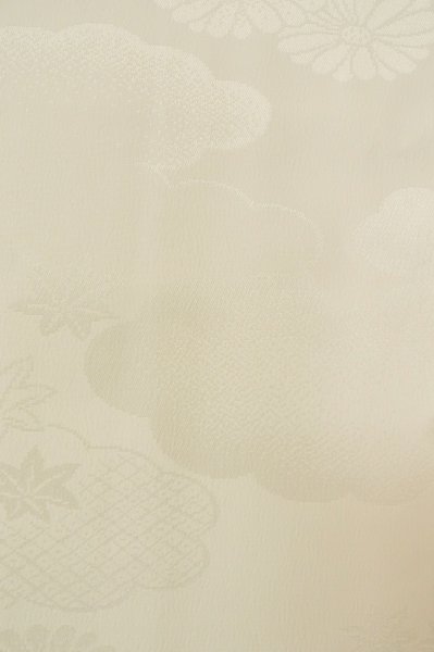 Photo7: P0901X Vintage Japanese kimono White JUBAN undergarment for women / Synthetic. (Grade B) (7)