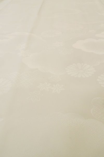 Photo10: P0901X Vintage Japanese kimono White JUBAN undergarment for women / Synthetic. (Grade B) (10)