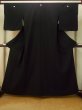 Photo1: Mint P0902B Vintage Japanese kimono Black MONTSUKI crests for women / Silk. (Grade A) (1)