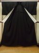 Photo2: Mint P0902B Vintage Japanese kimono Black MONTSUKI crests for women / Silk. (Grade A) (2)